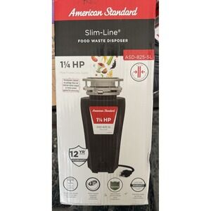 American Standard Slim Line 1.25HP Food Waste Disposer Select Color Black